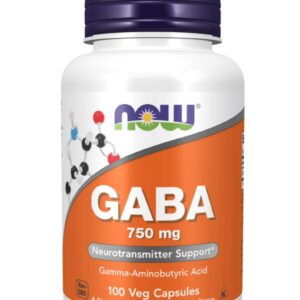 Now Gaba 750 Mg 100 Veg Capsules
