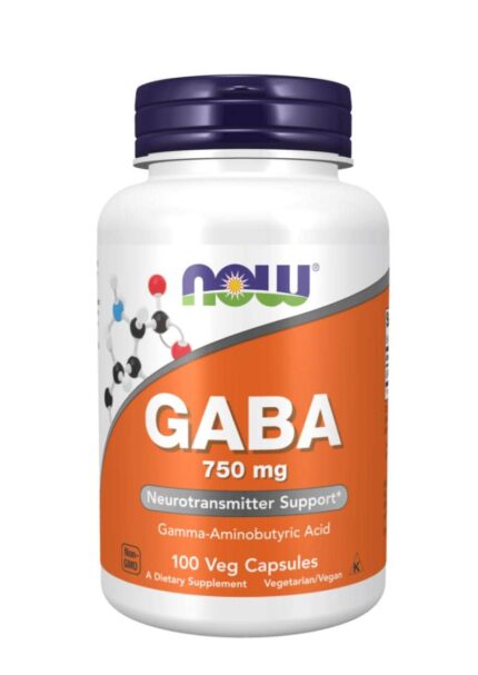 Now Gaba 750 Mg 100 Veg Capsules