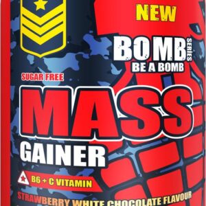 BOMB SERIES MASS GAİNER ÇİLEK& BEYAZ ÇİKOLATA 2000 GR