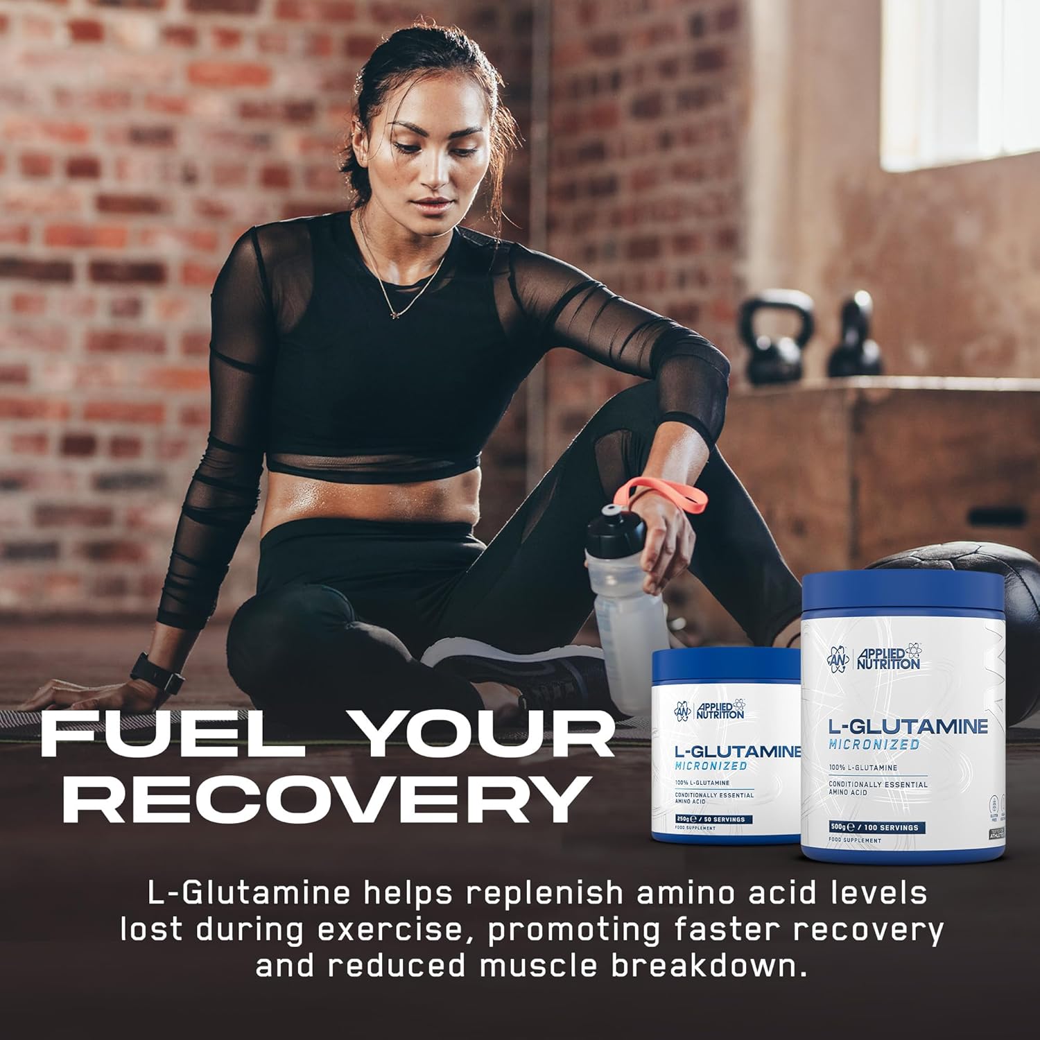 Applied Nutrition Mikconized L Glutamine Muscle Strength Recovery Boosts Immune System 250 gram - Görsel 4