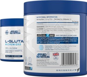 Applied Nutrition Mikconized L Glutamine Muscle Strength Recovery Boosts Immune System 250 gram - Görsel 2