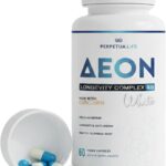 AEON Longevity Complex White with Curcumin NAD-NMN Nicotinamide Mononucleotide AKG Glycine Taurine Healthy Aging Energy Immune System Vegan 60 Caps