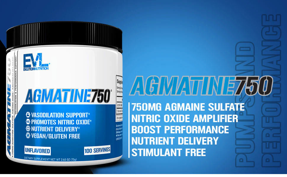 EVLution Nutrition Agmatine Nitric Oxide 750 Mg 100 Servis - Görsel 2