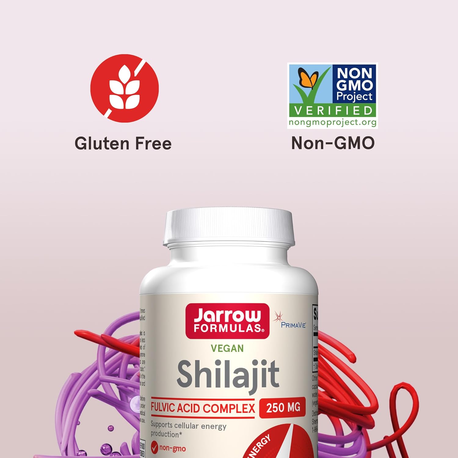 Jarrow Formulas Vegan Shilajit Fulvic Acid Antioxidants Complex, 250 mg 60 Veggie Capsules