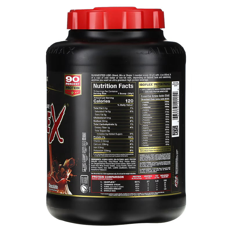 ALLMAX Nutrition ISOFLEX Whey Protein İsolate 2,27 Kg - Görsel 3