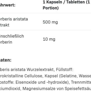 Allnutrition Berberine Indian Barberry Glucose support 500 mg – 90 Caps