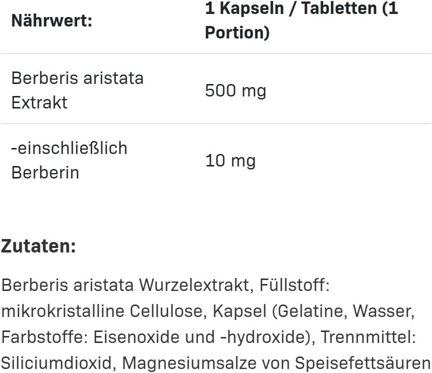 Allnutrition Berberine Indian Barberry Glucose support 500 mg – 90 Caps - Görsel 2