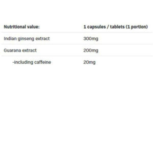 Allnutrition Ashwagandha + Guarana / 30 Caps