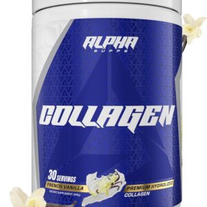 Alpha Supps Hydrolyzed Collagen Protein Collagen Peptides Digestive Enzymes 350 g - USA