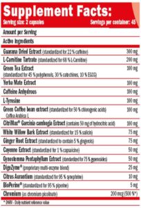 Amıx Thermolean fat burner Tyrosine+Green Tea+Guarana+L Carnitine Appetite Control 90 Kapsül - Görsel 2