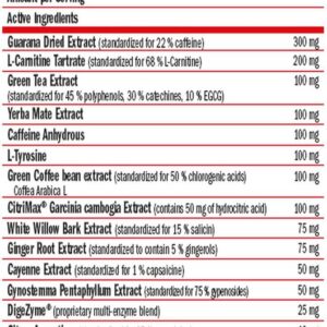 Amıx Thermolean fat burner Tyrosine+Green Tea+Guarana+L Carnitine Appetite Control 90 Kapsül