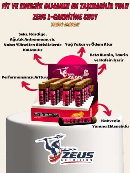 Zeus Nutrition L-carnitine 3000 24x25ml Adet Yağ Yakıcı