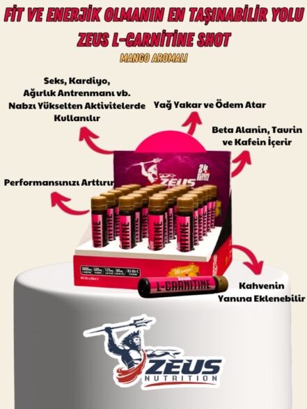 Zeus Nutrition L-carnitine 3000 24x25ml Adet Yağ Yakıcı