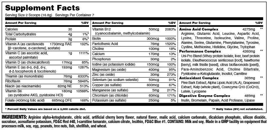 Universal Nutrition Animal PAK Powder 7 Servings - Görsel 2