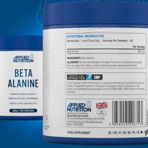Applied Nutrition Beta Alanine PreWorkout 3000mg 100 Servings
