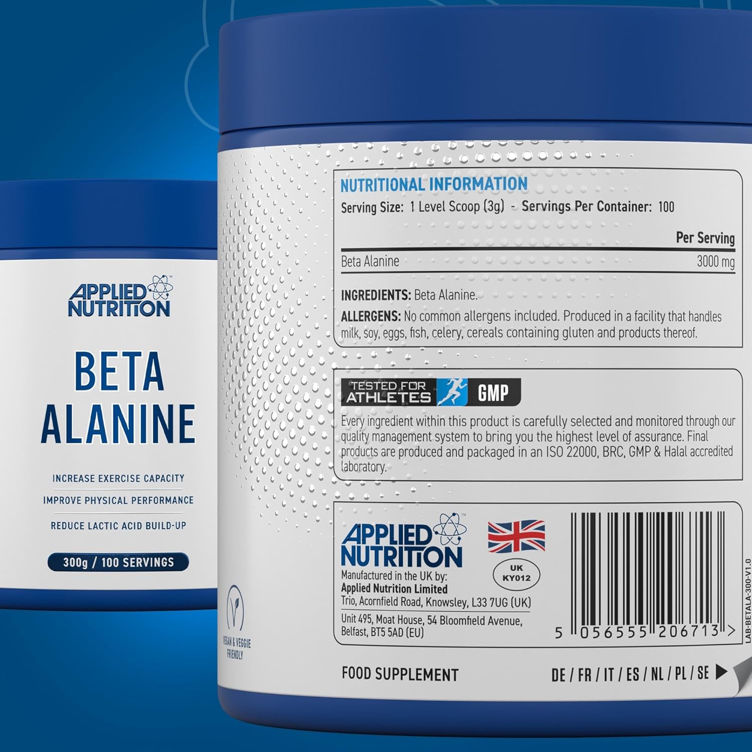 Applied Nutrition Beta Alanine PreWorkout 3000mg 100 Servings - Görsel 2