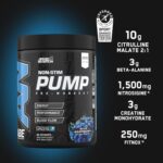 Applied Nutrition ABE Stim Free Pump PreWorkout Energy & Strength with Citrulline Creatine Beta Alanine 40 servis - Görsel 2