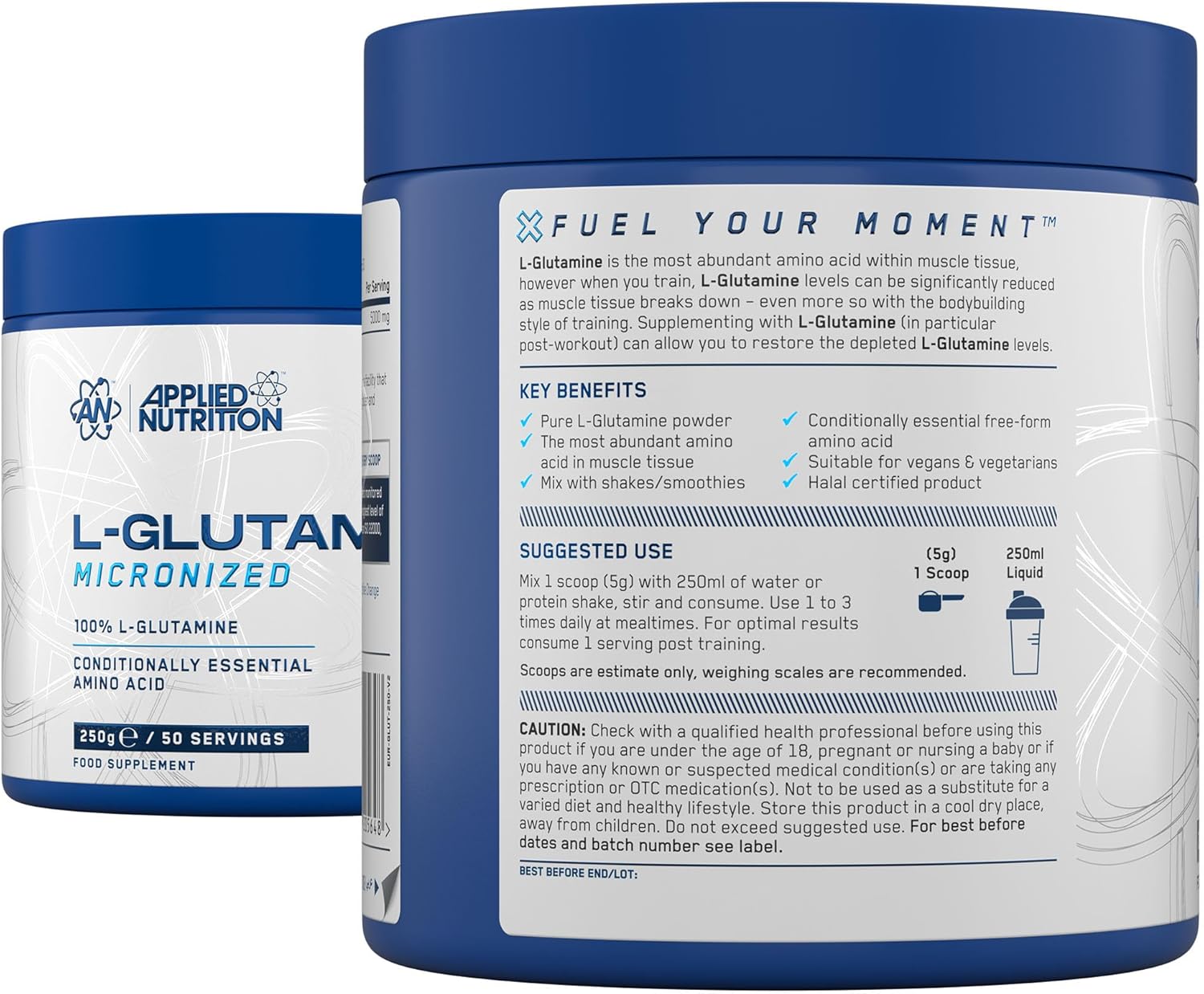 Applied Nutrition Mikconized L Glutamine Muscle Strength Recovery Boosts Immune System 250 gram - Görsel 3