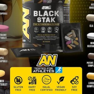 Applied Nutrition Black Stak-The Immune Multivitamin Antioxidant Amino Nootropic Join support 30 pac
