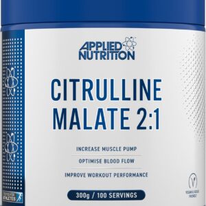 Applied Nutrition Citrulline Malate 2:1 3000mg Nitric Oxide Muscle Recovery 300 g