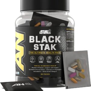 Applied Nutrition Black Stak-The Immune Multivitamin Antioxidant Amino Nootropic Join support 30 pac