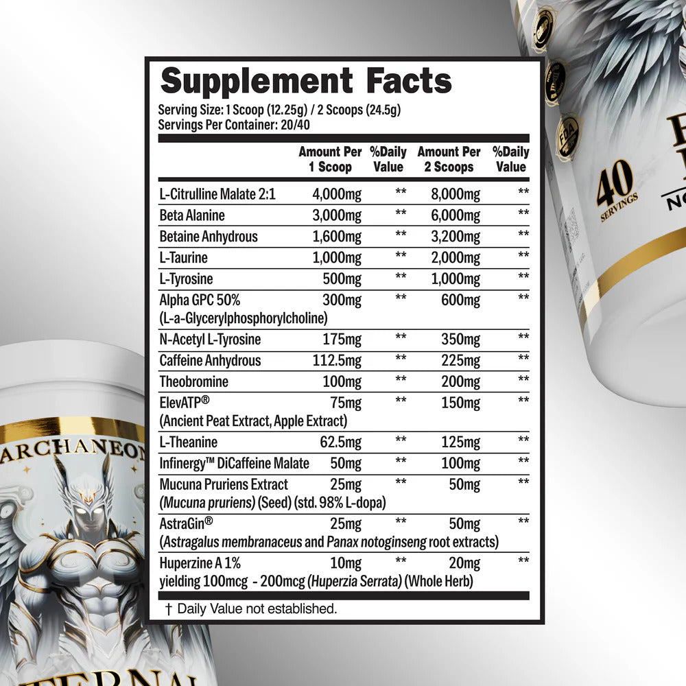 Archaneon Supplement Eternal Legacy Elite Nootropic PreWorkout 40 Servis - Görsel 5