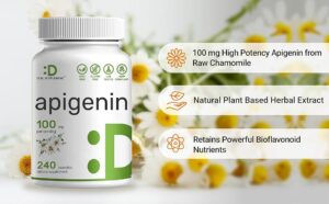 Deal Supplement Apigenin, 100mg Per Serving, 240 Capsules - Görsel 2