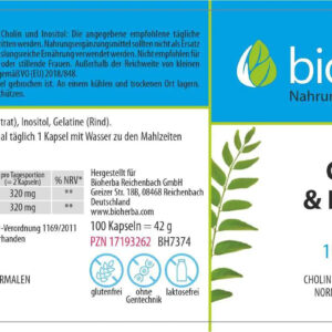 Bioherba Choline(Kolin) & Inositol 100 Caps