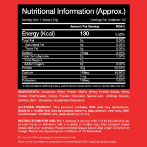 Big Ramy Labs Red Rex Iso Big Whey Isolate Hydrolyzed Protein 2100 g