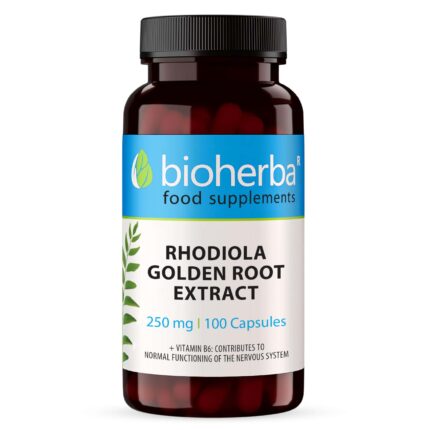 Bioherba Rhodiola Rosea With Vitamin B6 Stress Relief Mental Nervous 100 Caps