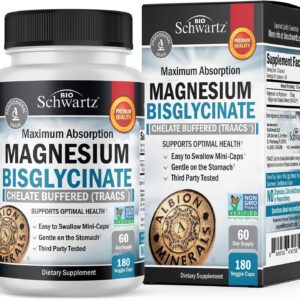 BioSchwartz Magnesium Bisglycinate Bone & Joint Support 180 Caps