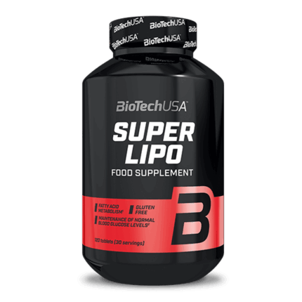 BioTech USA Super Lipo Fat burner (HCA+L-carnitine+Green tea+CLA+Garcinia cambogia) 120 tablets