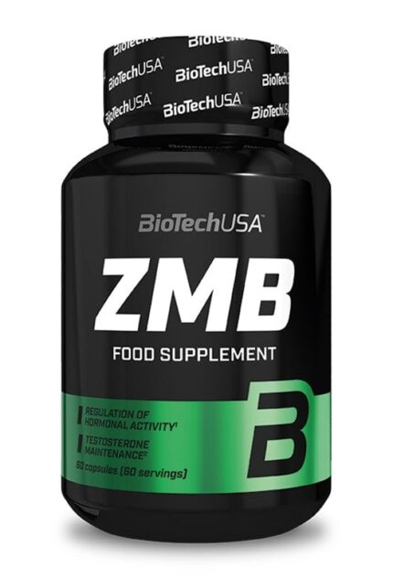 BioTechUSA ZMB+ZMA Capsules - Hormone Optimiser with Zinc, Magnesium Vitamin B6 - Testo Support, 60