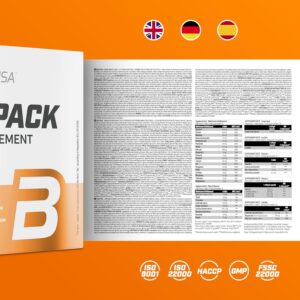BioTech USA Daily Pack Full-range multivitamin with minerals Coenzyme Q10 grape seed Omega lecithin 30 Pack - Görsel 3