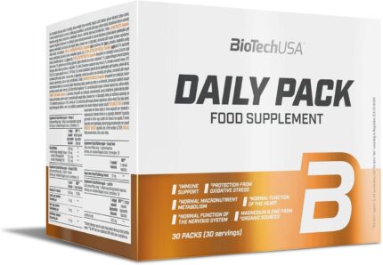 BioTech USA Daily Pack Full-range multivitamin with minerals Coenzyme Q10 grape seed Omega lecithin 30 Pack