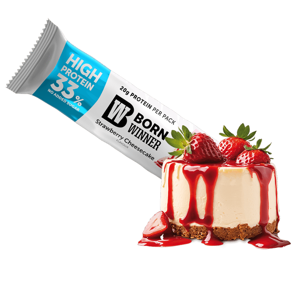 Born Winner Active Protein Bar – Strawberry Cheesecake 60g