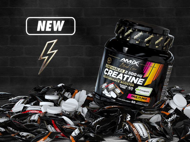 Amix Black Line Creatine Creapure 2500mg 60 Chewable Tabs Zero Sugar - Görsel 2