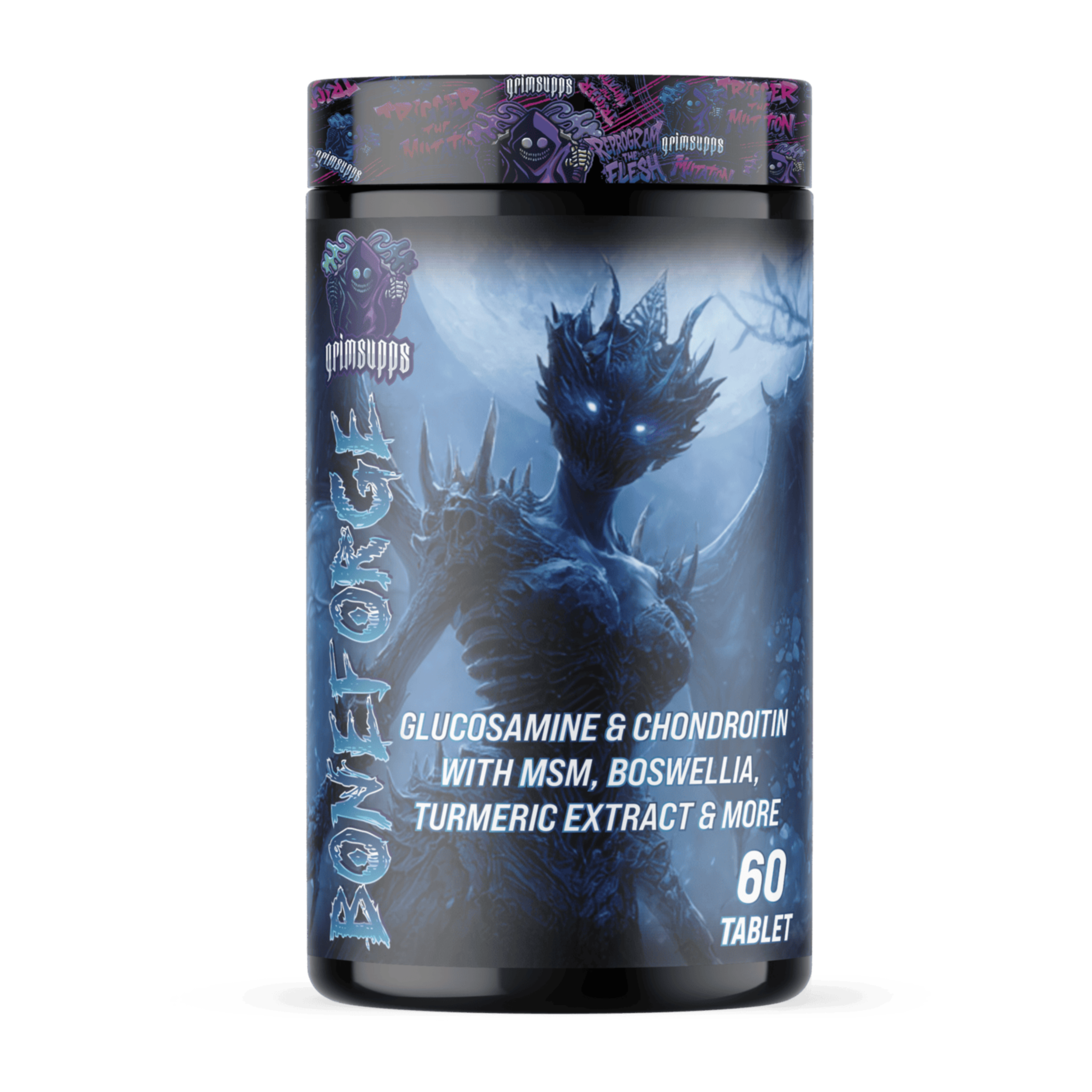 Grimsupps 4'lü Vitamin Seti - Magnezyum, Omega 3, Glukozamin, Tribulus - Görsel 3
