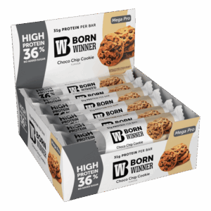 Born Winner Mega PRO Protein Bar – Choco Chip Cookie