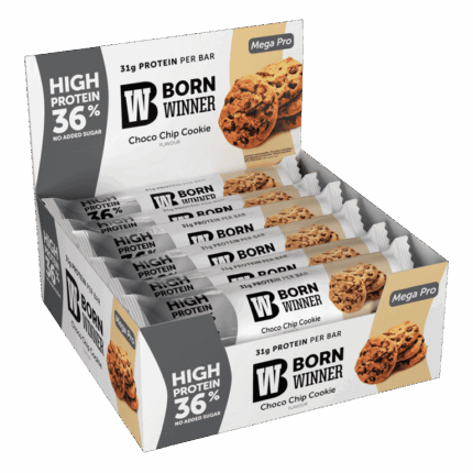 Born Winner Mega PRO Protein Bar – Choco Chip Cookie