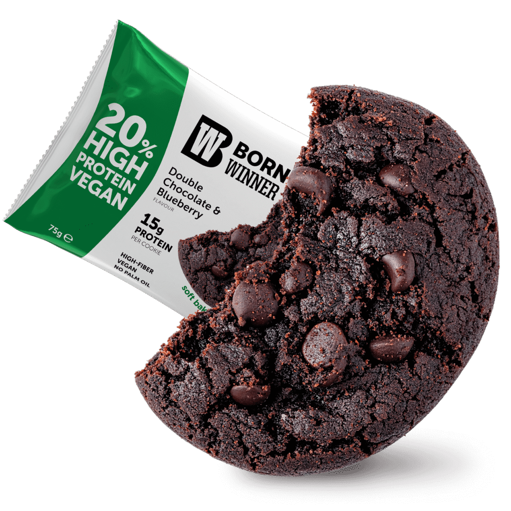 Born Winner Boost Protein Bar Cookies – Double Chocolate and Blueberry 75g