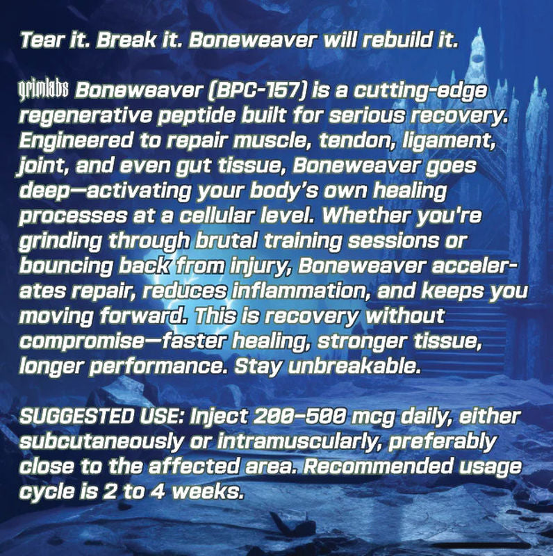 Grimlabs Boneweaver – BPC157 5mg & Bacteriostatic Water