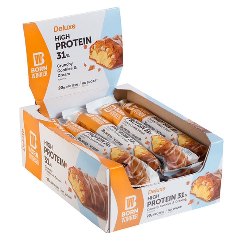 BORN WINNER Deluxe Protein Bar Box / 12 x 64 g - Görsel 3