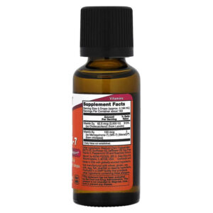 NOW Foods Liquid D-3 & MK-7 K2 2500 IU 30 ml - Görsel 2