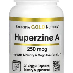 California Gold Nutrition Huperzine A, 250 mcg 30 Veggie Capsules