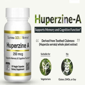 California Gold Nutrition Huperzine A, 250 mcg 30 Veggie Capsules