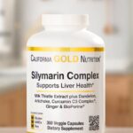 California Gold Nutrition Silymarin Complex Milk Thistle Liver Health, Milk Thistle, Curcumin, Artichoke, Dandelion, Ginger 360 Veggie