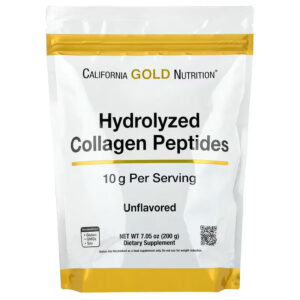 California Gold Nutrition Hydrolyzed Collagen Hair Skin & Nails Type I & III, Unflavored 200 Gr