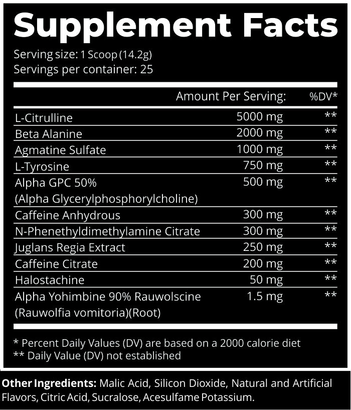Dark Labs Crack Gold Edition High Citrulline Beta alanin agmatine sulfate Tyrosine Preworkout - Görsel 2