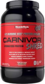 MuscleMeds Carnivor Shred Fat Burning Hydrolized Beef Protein Isolate 1 kg